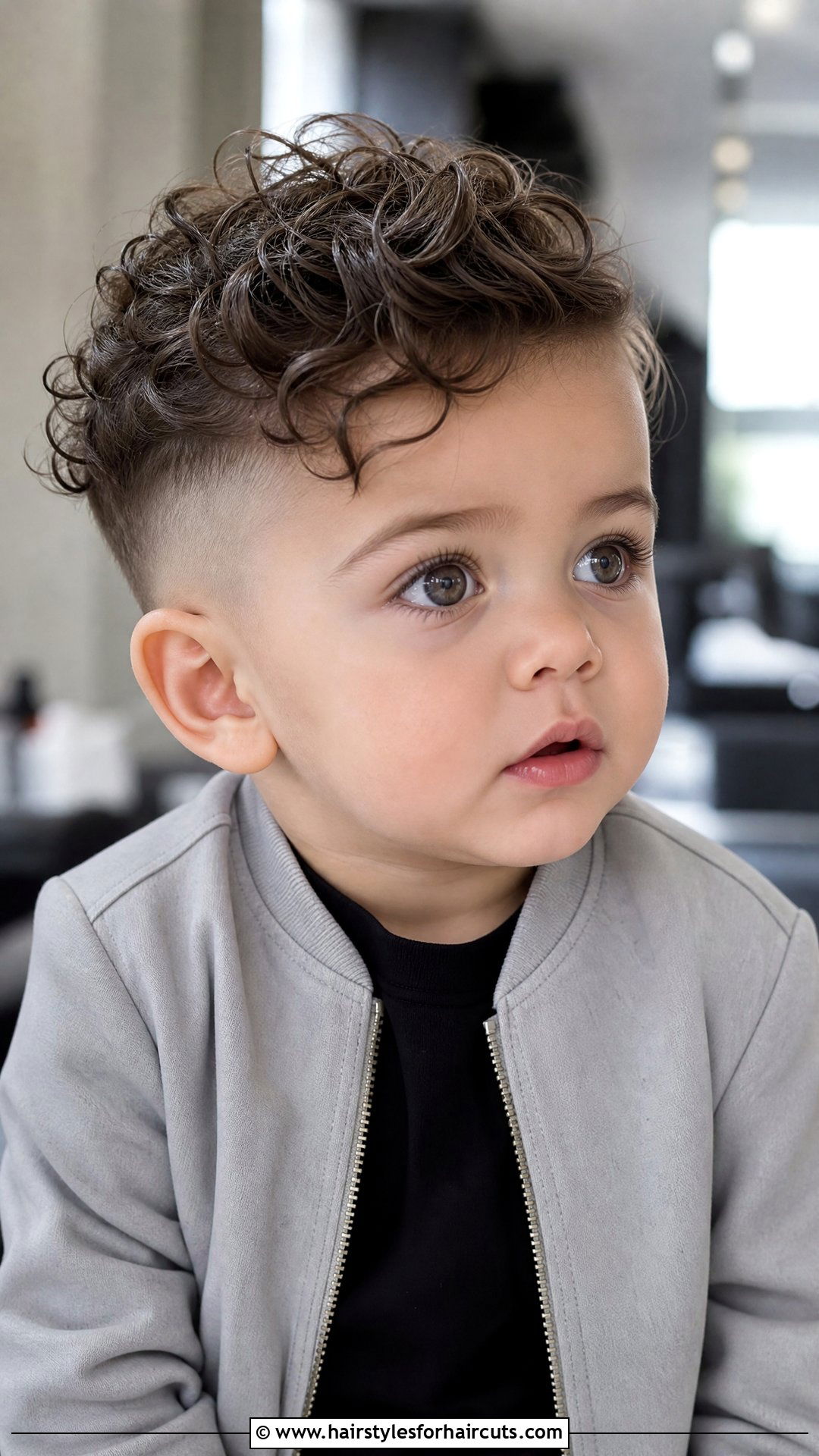 Baby Curly Undercut - 25 hairstyles for babies - 25 hairstyles for babies