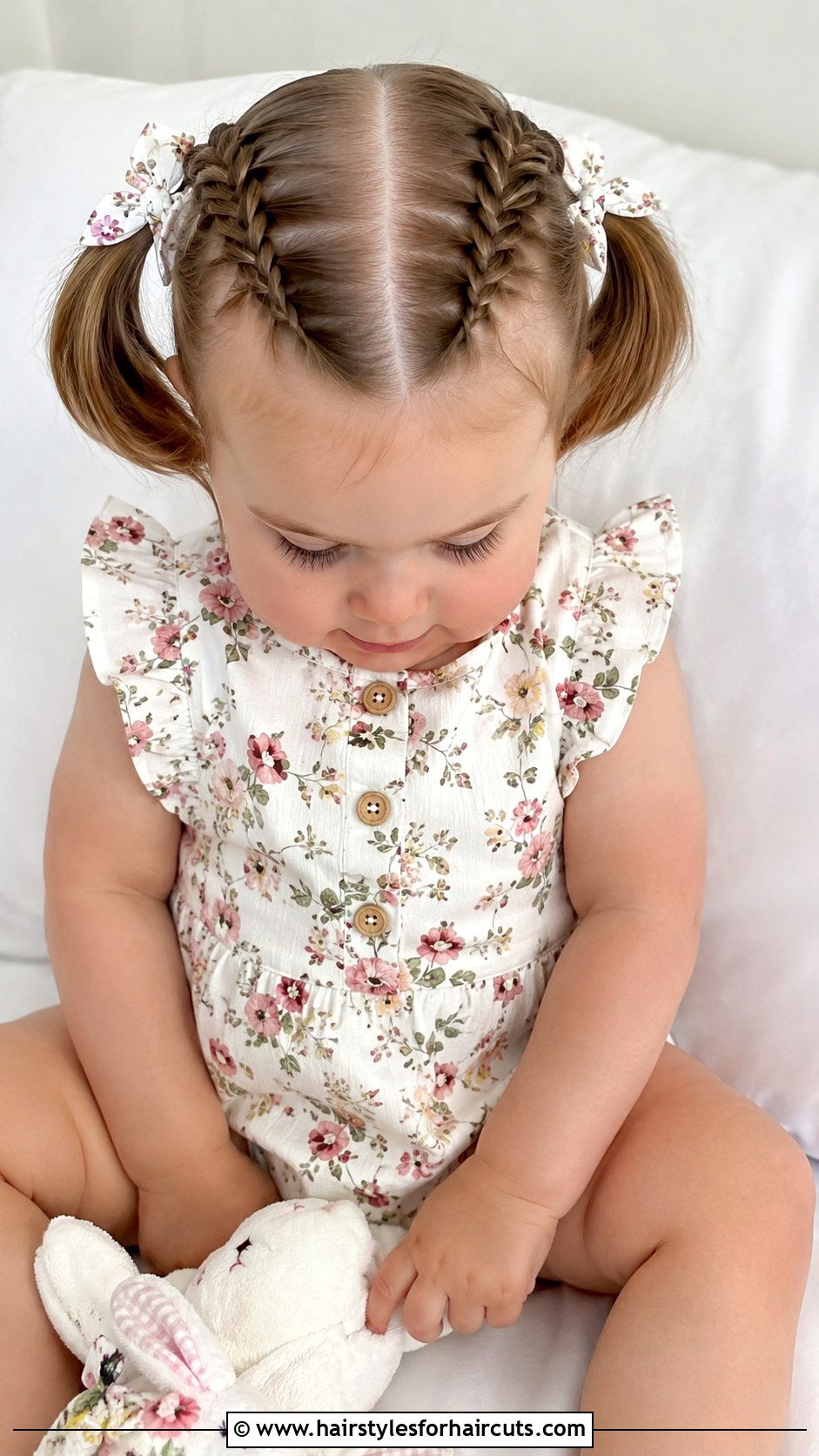 Baby Fishtail Pigtails Hairstyle - 25 baby hairstyles - 25 baby hairstyles