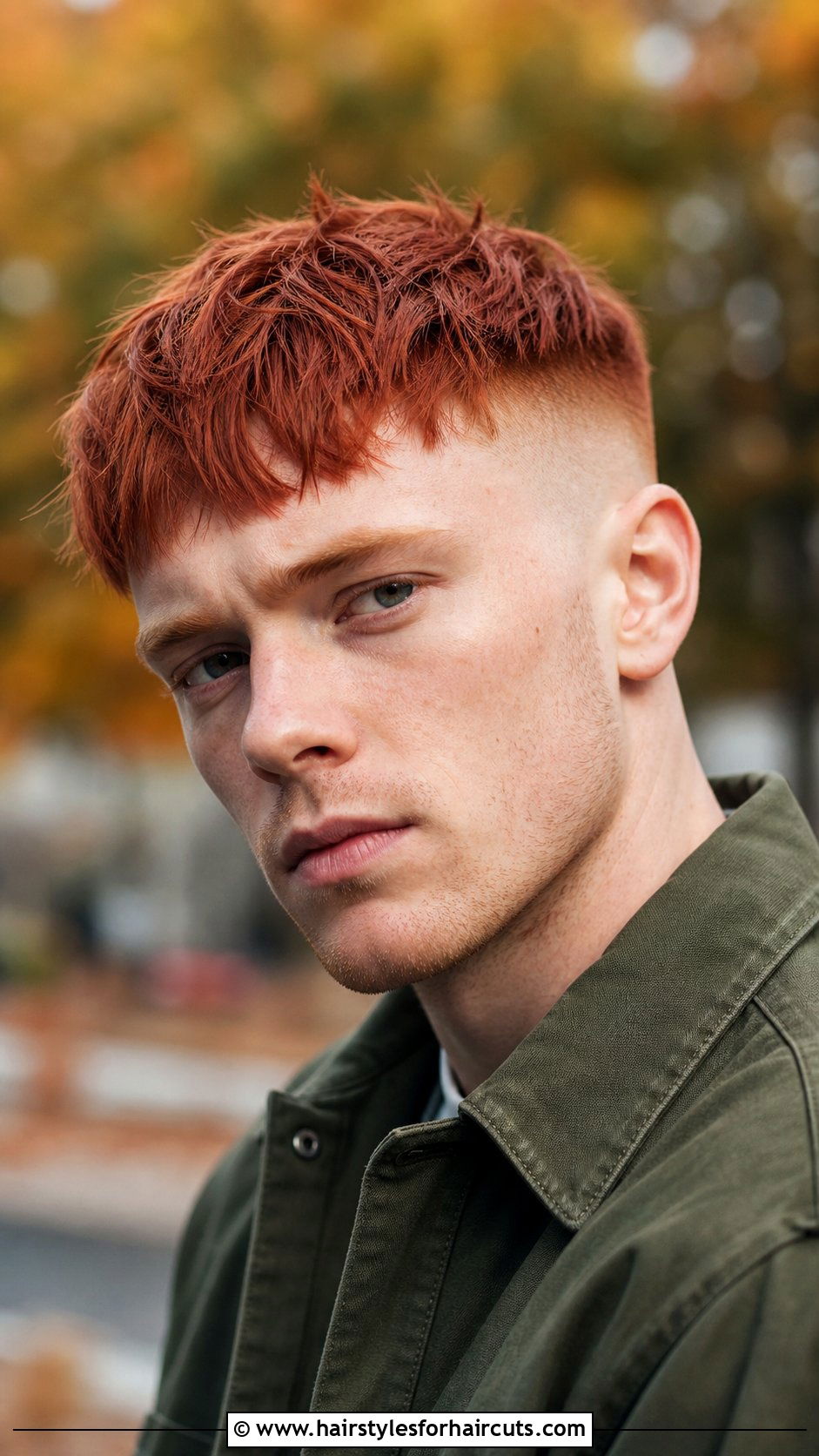 Bald Fade Messy Red Fringe - 25 fade haircuts red hair - 25 fade haircuts red hair