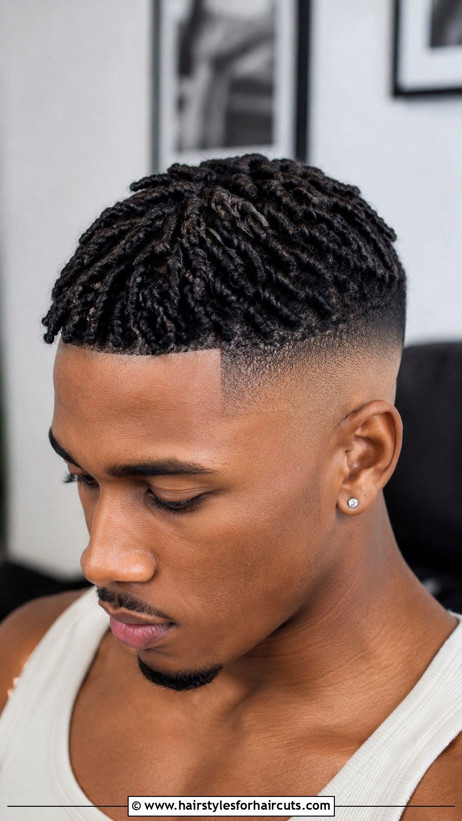 Bald Fade With Short Twists - 25 black hair fade haircuts - 25 black hair fade haircuts