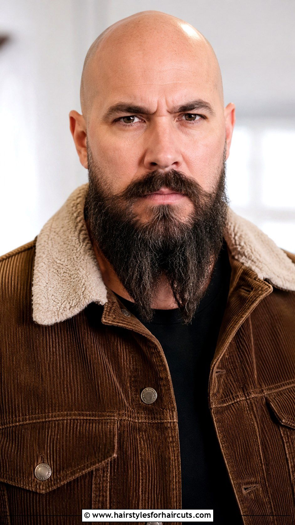 Bald With French Fork Beard - 25 bald man hairstyles - 25 bald man hairstyles