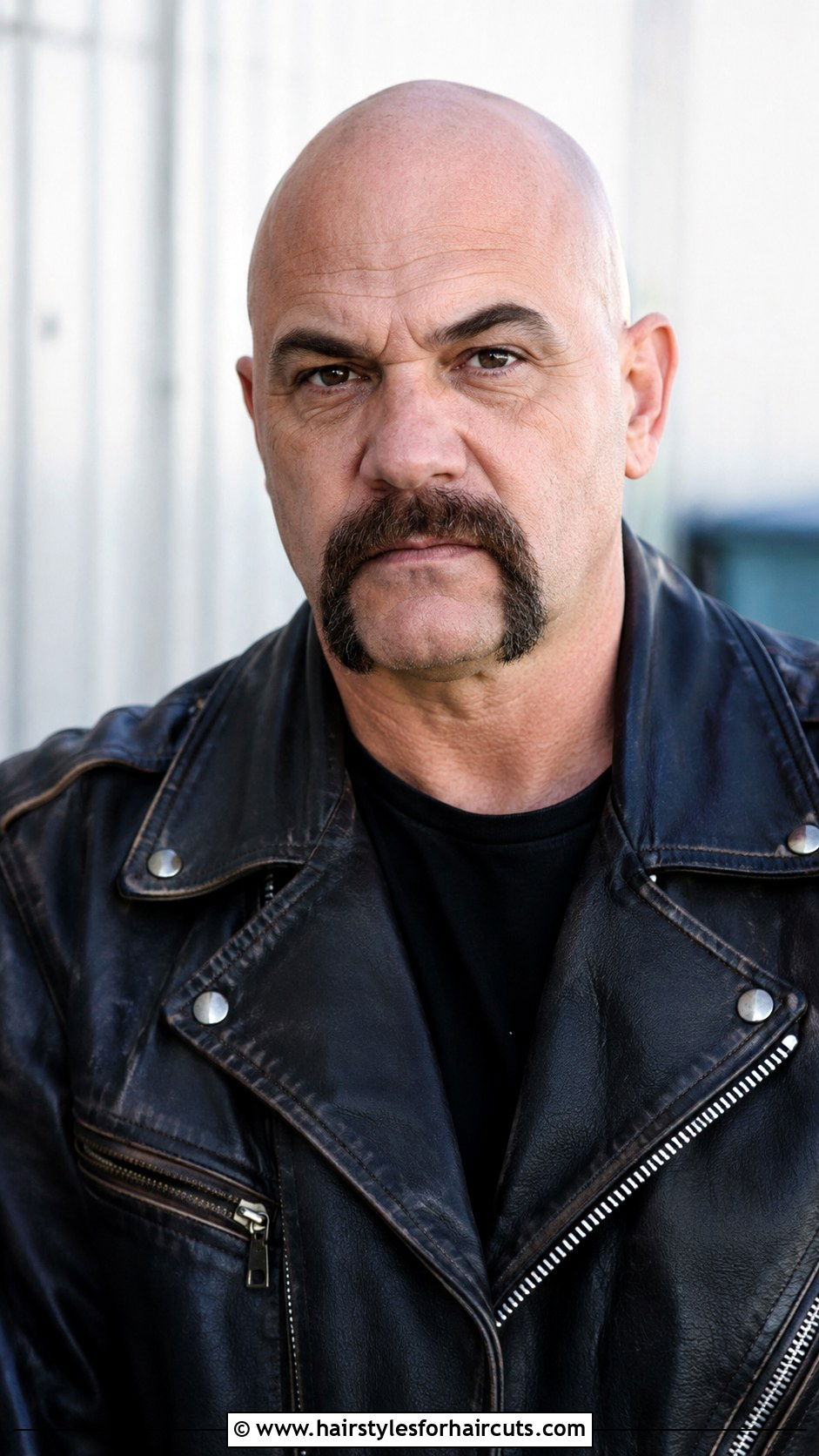 Bald With Horseshoe Mustache - 25 bald man hairstyles - 25 bald man hairstyles