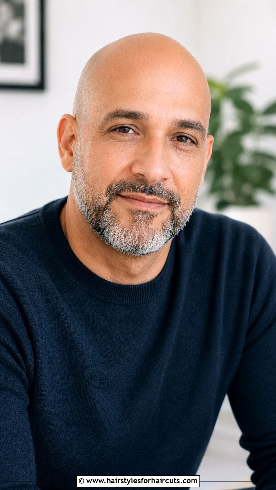 Bald With Salt And Pepper Beard - 25 bald guy hairstyles - 25 bald guy hairstyles