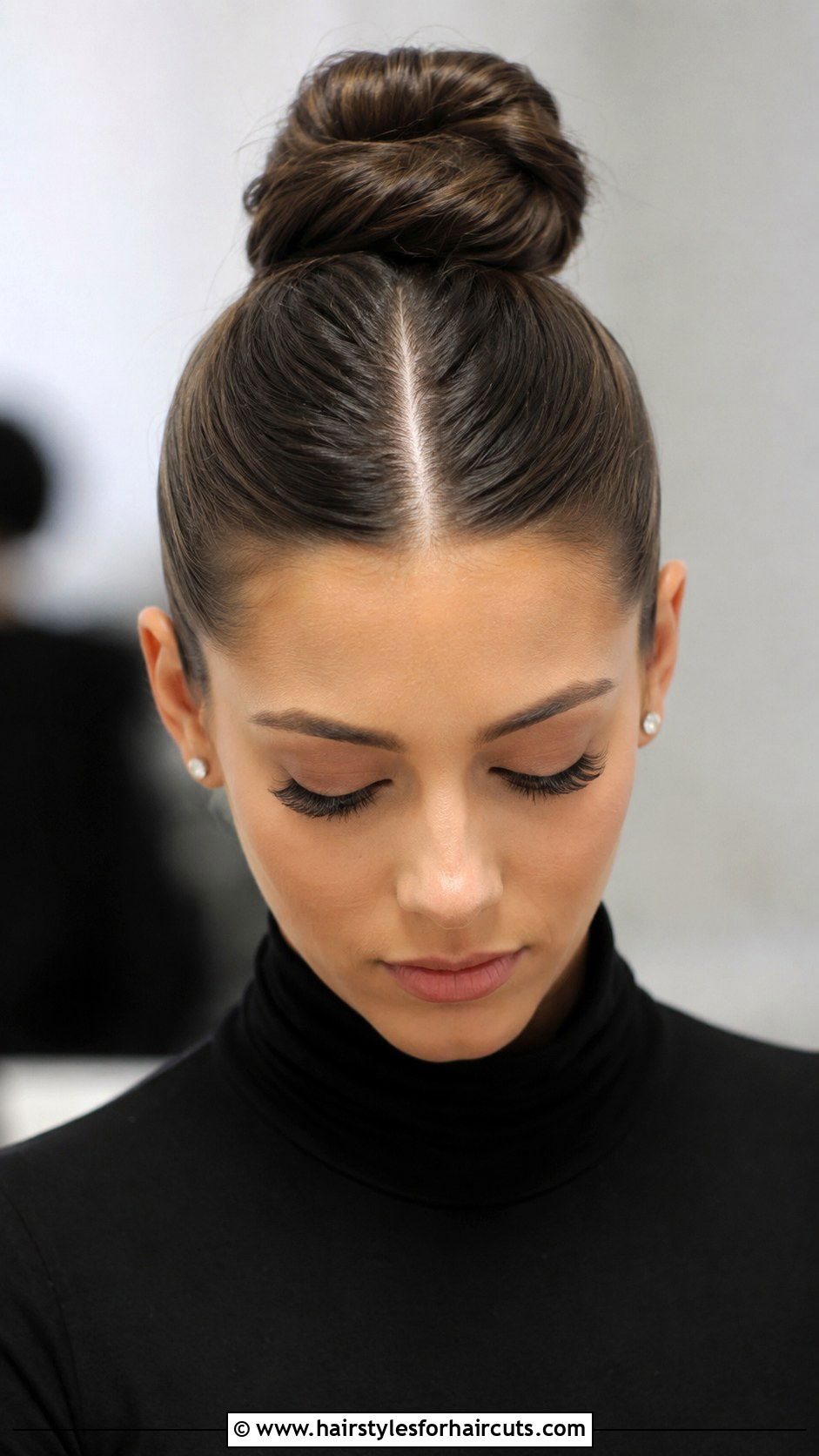Ballerina Bun - 25 hairstyles for waist length hair - 25 hairstyles for waist length hair