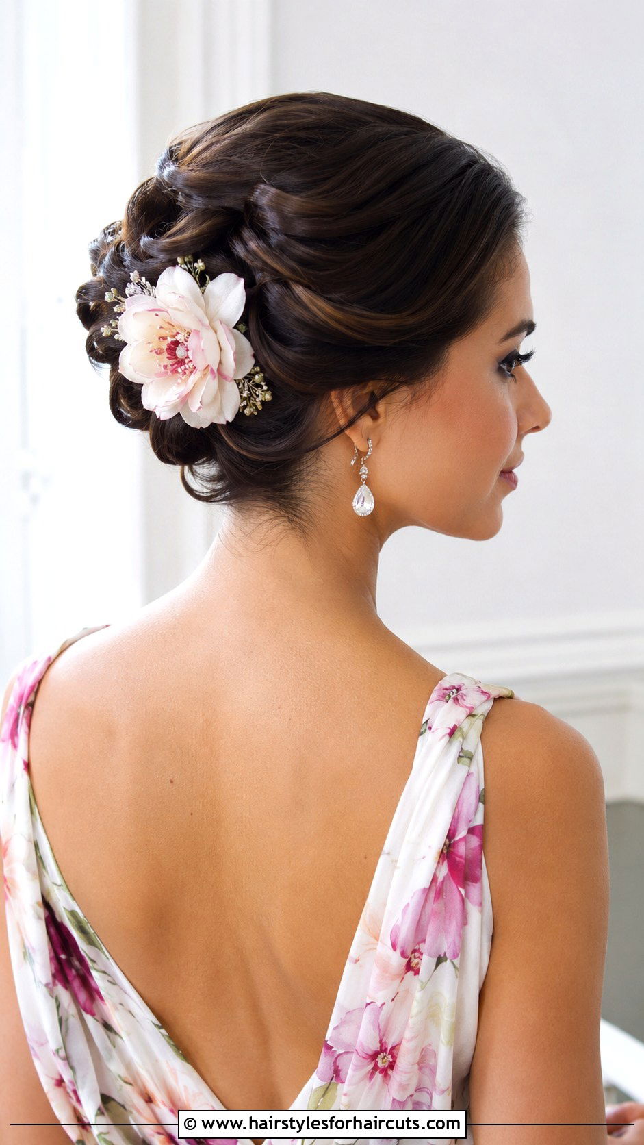 Ballroom Updo With Flower Accessory - 25 ballroom hairstyles - 25 ballroom hairstyles