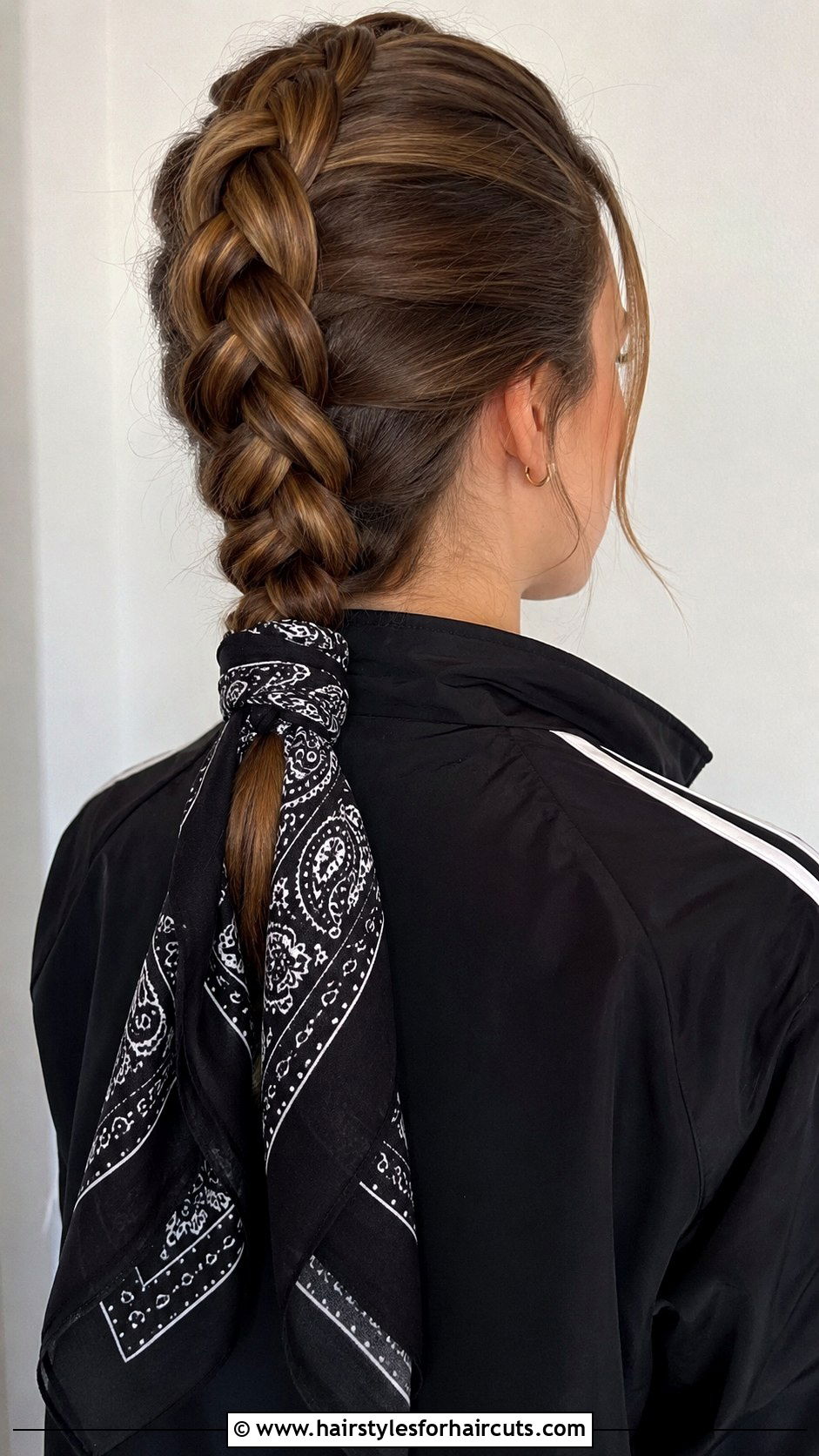 Bandana With Dutch Braid - 25 bandana hairstyles - 25 bandana hairstyles