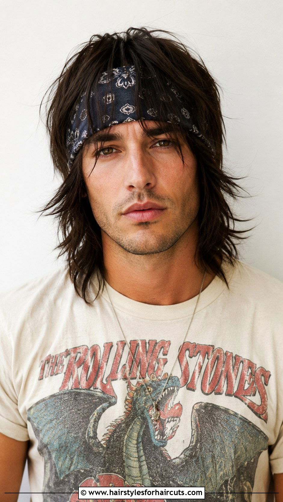 Bandana With Long Shag Haircut - 25 bandana hairstyles men long hair - 25 bandana hairstyles men long hair