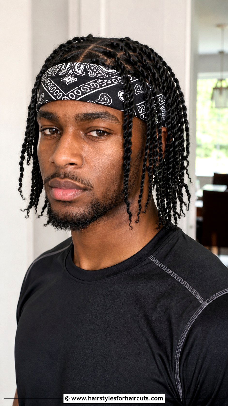 Bandana With Long Twists - 25 bandana hairstyles men long hair - 25 bandana hairstyles men long hair