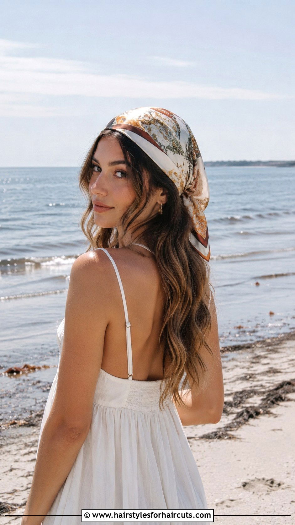 Bandana With Loose Waves - 25 bandana hairstyles - 25 bandana hairstyles
