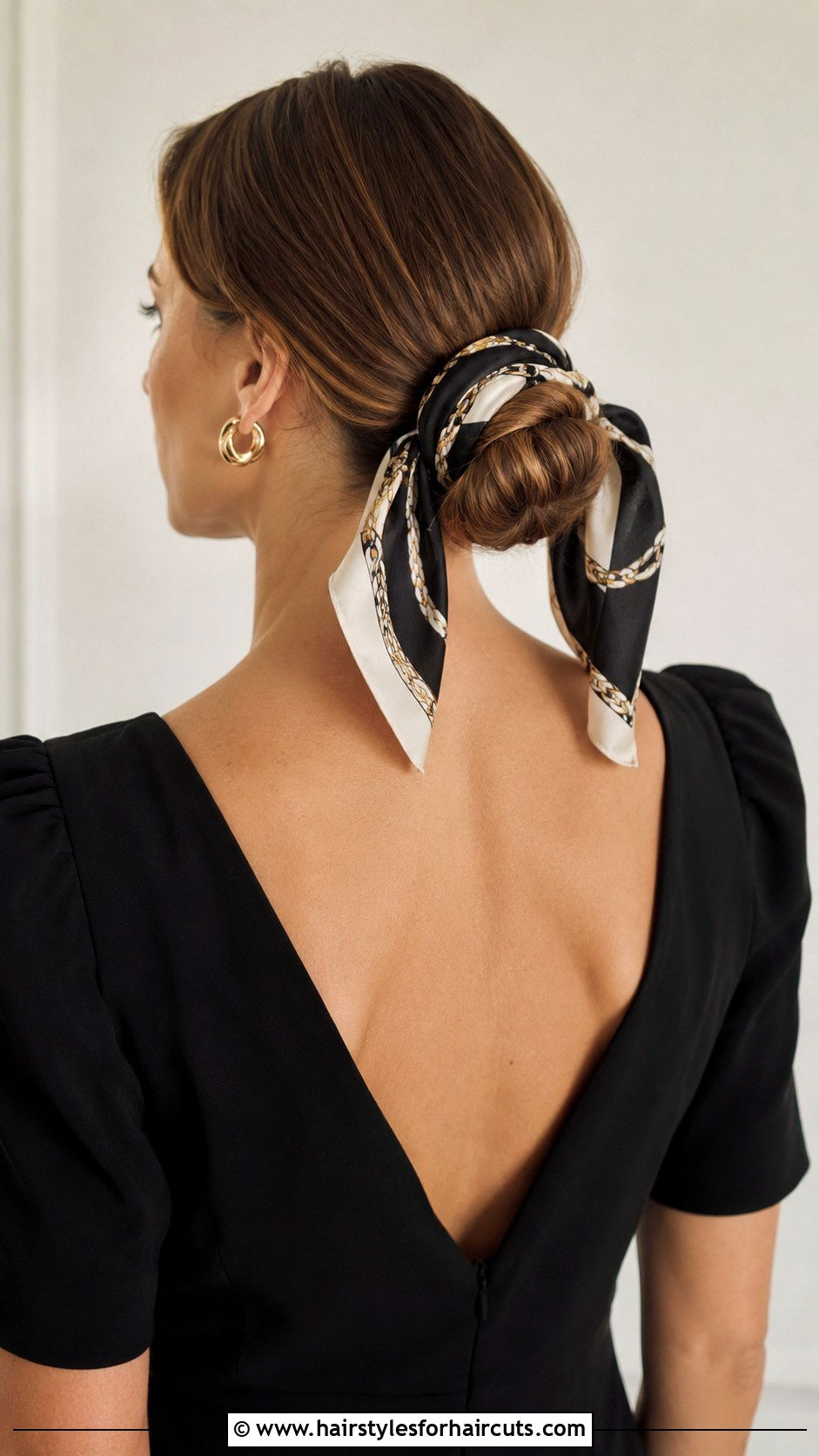 Bandana With Low Chignon - 25 bandana hairstyles - 25 bandana hairstyles