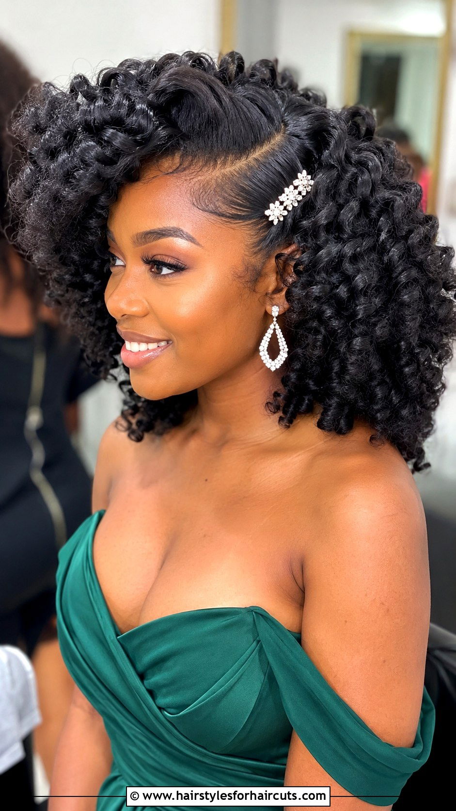 Bantu Knot Out Prom Hair - 25 curly hair mixed girl prom hairstyles - 25 curly hair mixed girl prom hairstyles