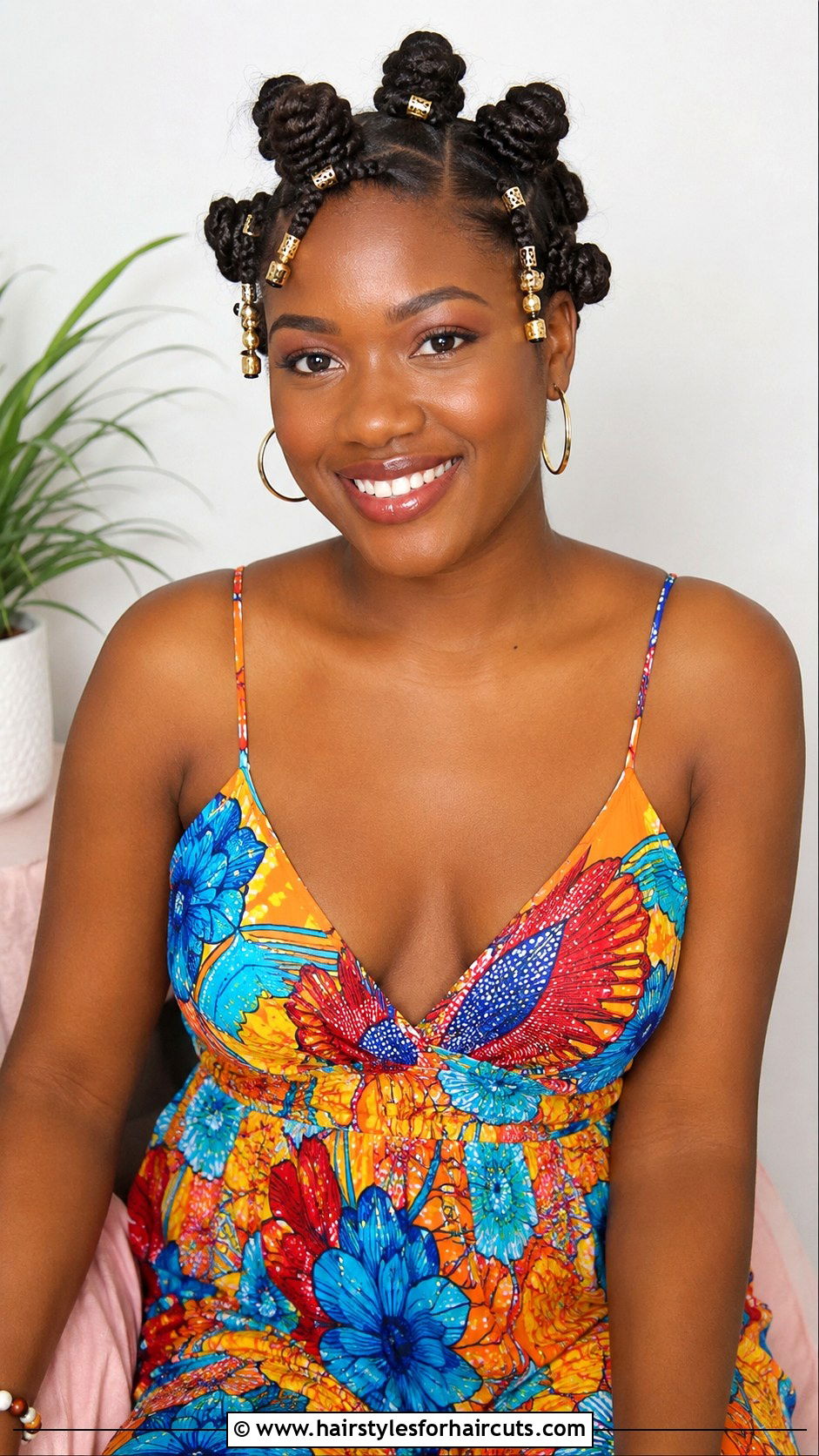 Bantu Knots With Beads - 25 beaded hairstyles - 25 beaded hairstyles
