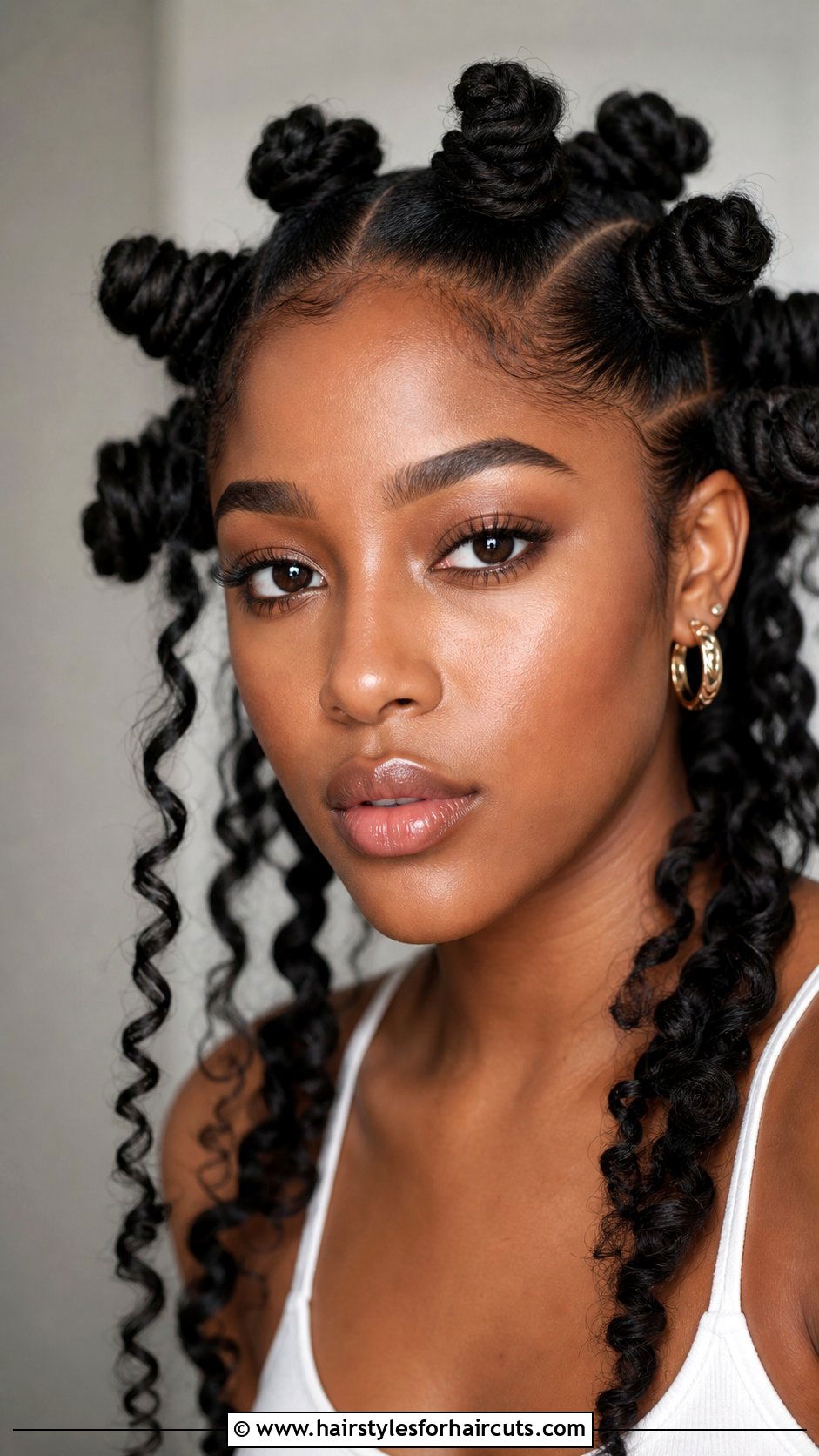 Bantu Knots With Long Ends - 25 black hairstyles for long hair - 25 black hairstyles for long hair