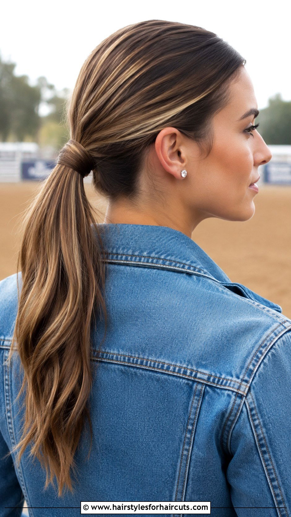 Barrel Racing Low Ponytail - 25 rodeo hairstyles - 25 rodeo hairstyles