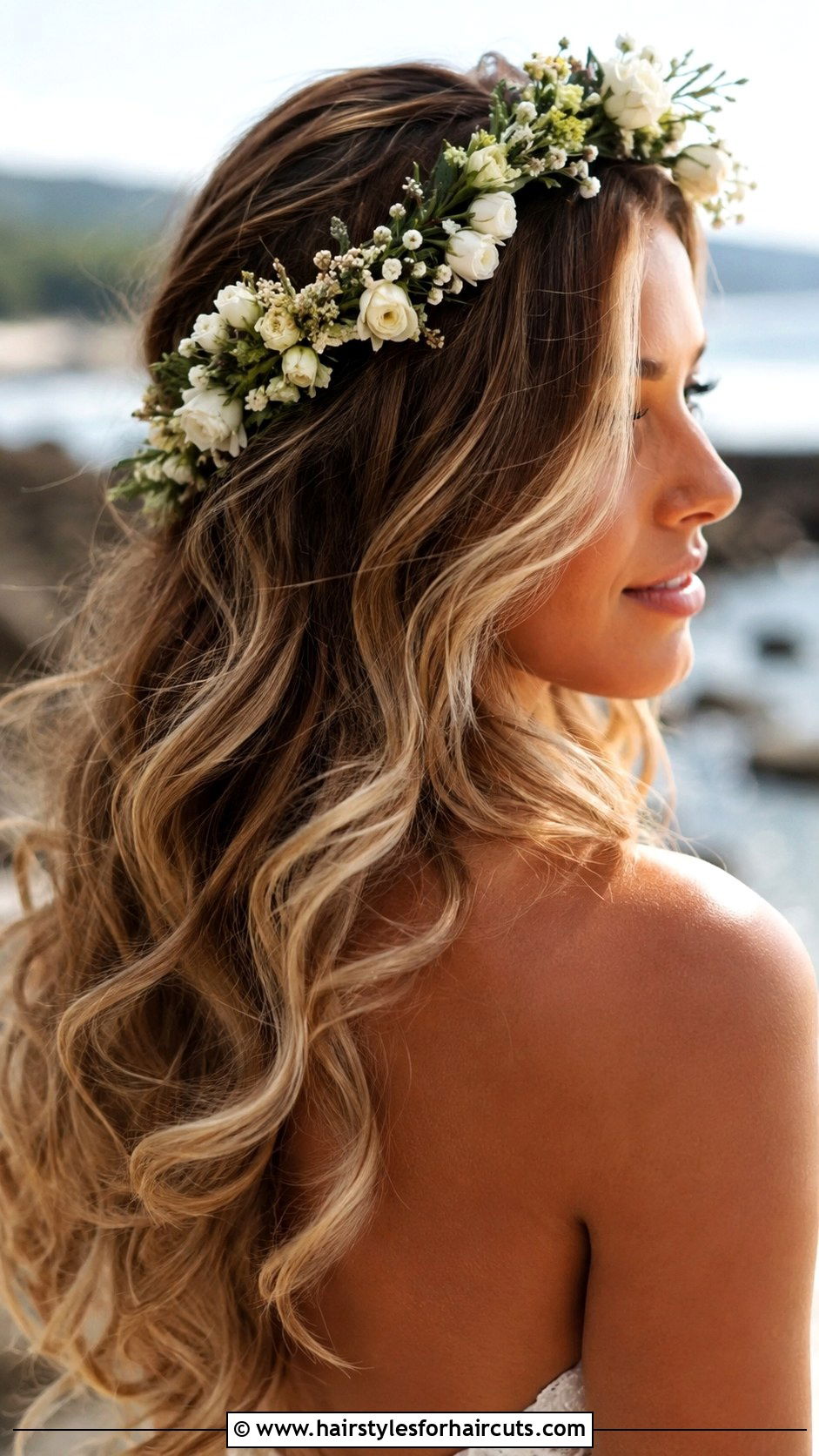 Beachy Waves Wedding Hairstyle - 25 long hair wedding hairstyles updo - 25 long hair wedding hairstyles updo