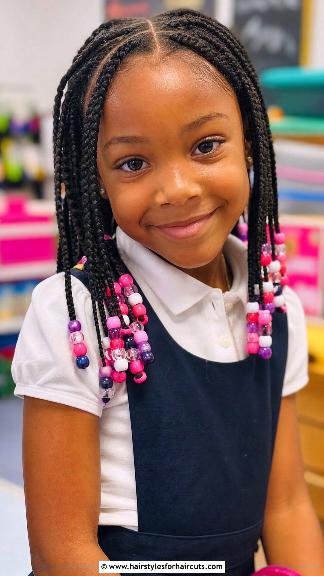 Beaded Box Braids - 25 hairstyles for black girls braids - 25 hairstyles for black girls braids
