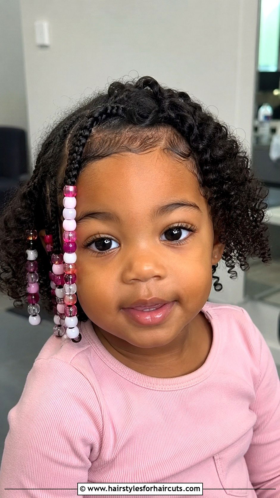 Beaded Side Braid Short Hair - 25 short hair toddler hairstyles with beads - 25 short hair toddler hairstyles with beads