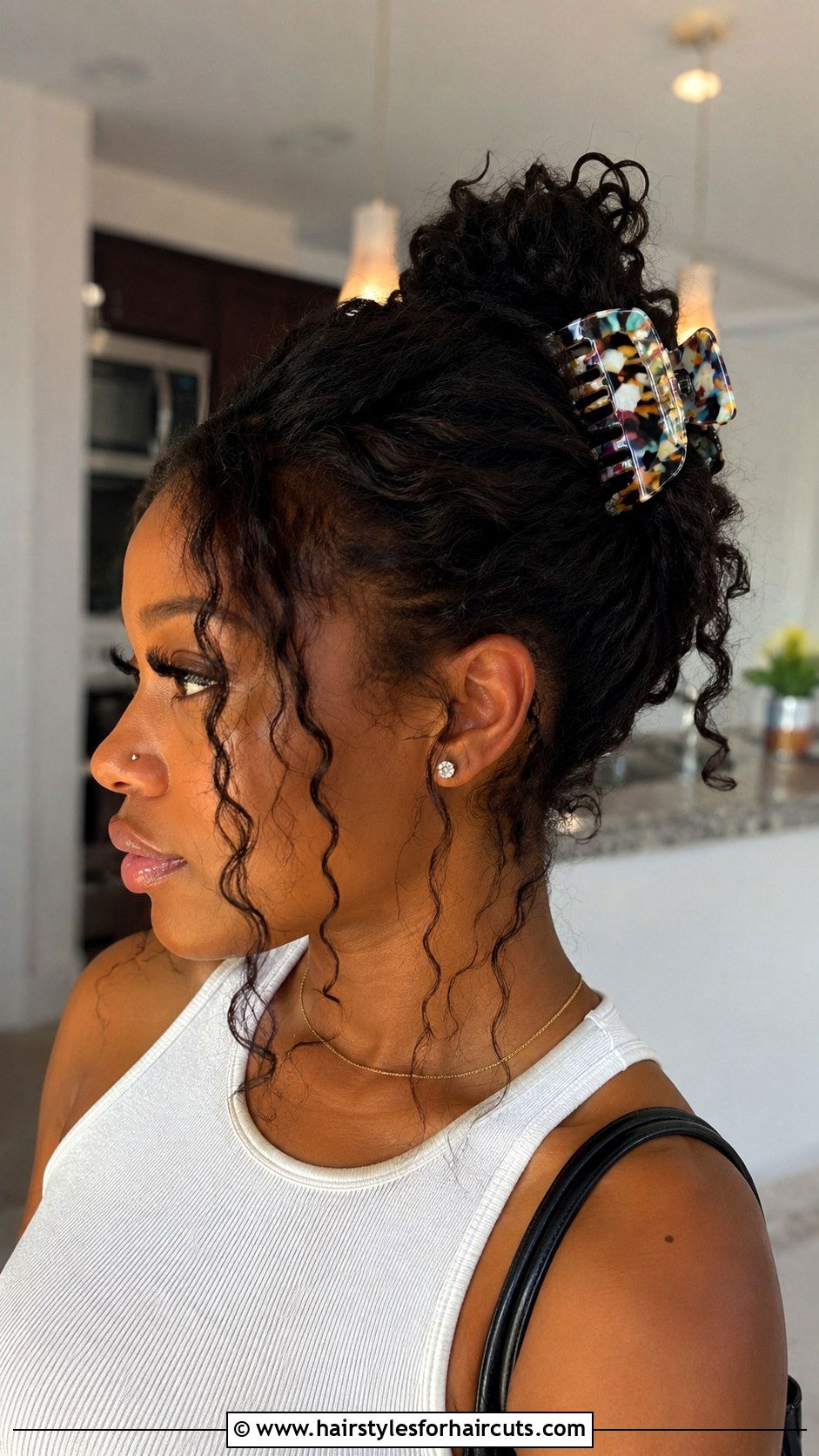 Big Claw Clip Updo - 25 y2k hairstyles for short hair black girl - 25 y2k hairstyles for short hair black girl