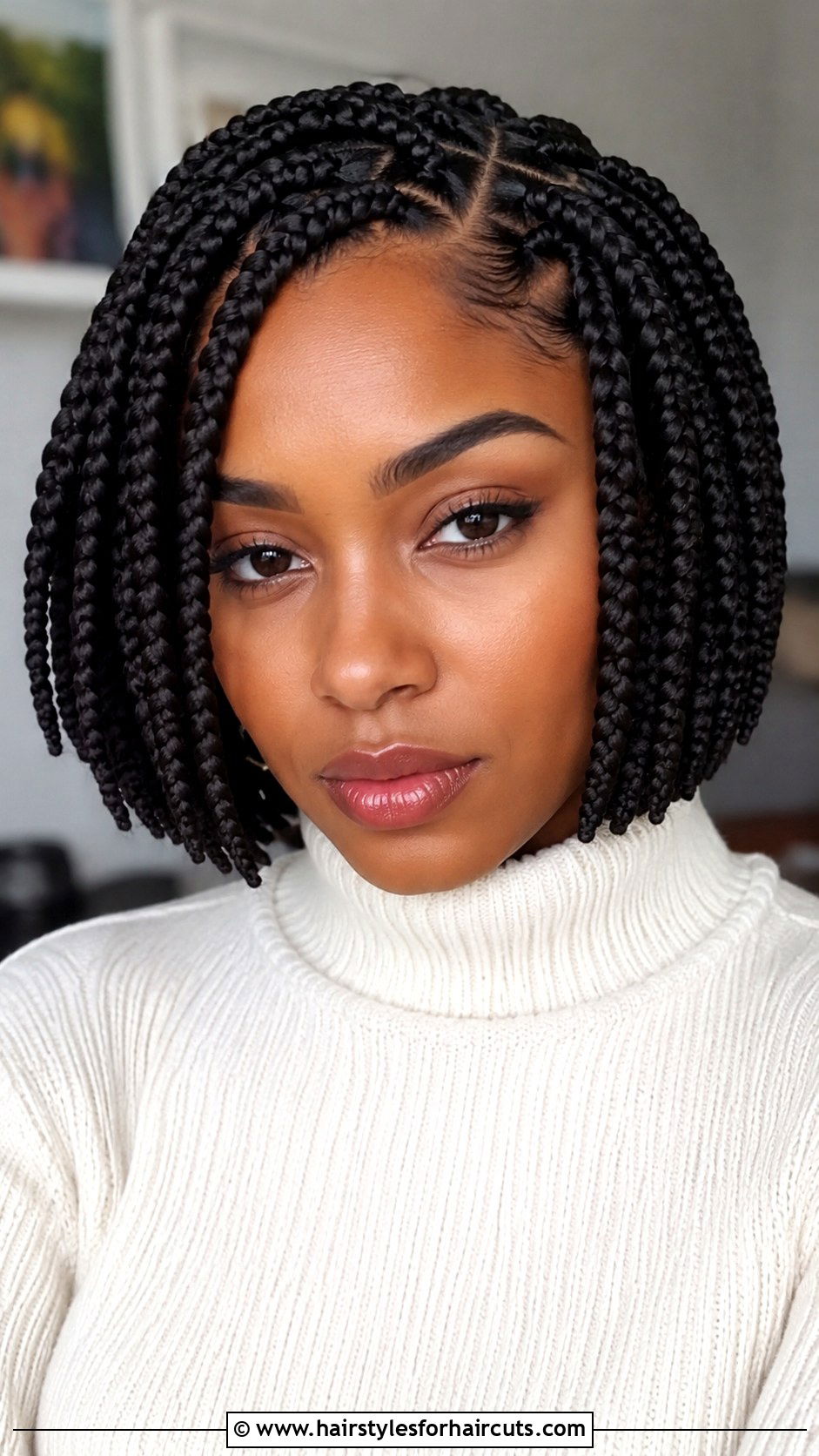 Big Cornrow Bob - 25 big corn roll hairstyles - 25 big corn roll hairstyles