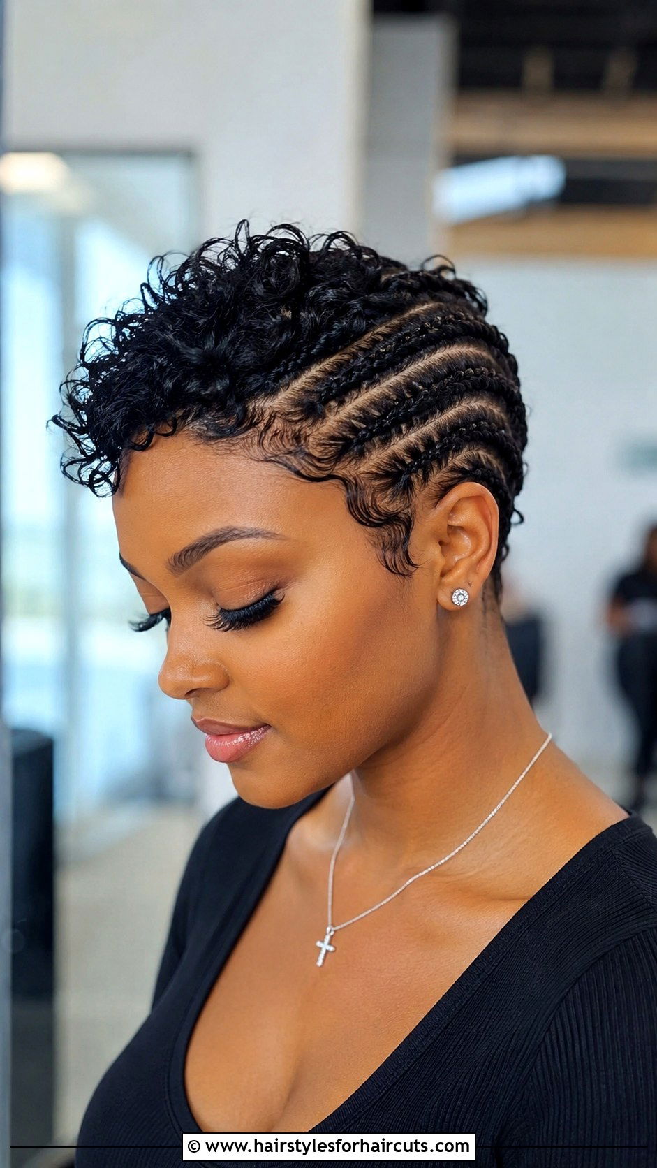 Big Cornrow Pixie - 25 big corn roll hairstyles - 25 big corn roll hairstyles