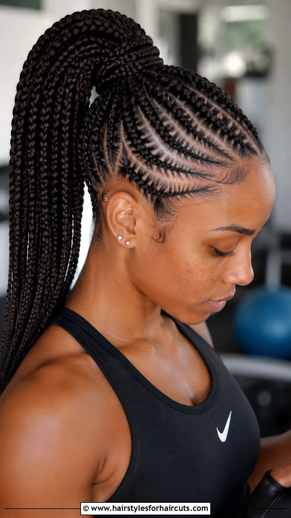 Big Cornrows Into Ponytail - 25 big corn roll hairstyles - 25 big corn roll hairstyles
