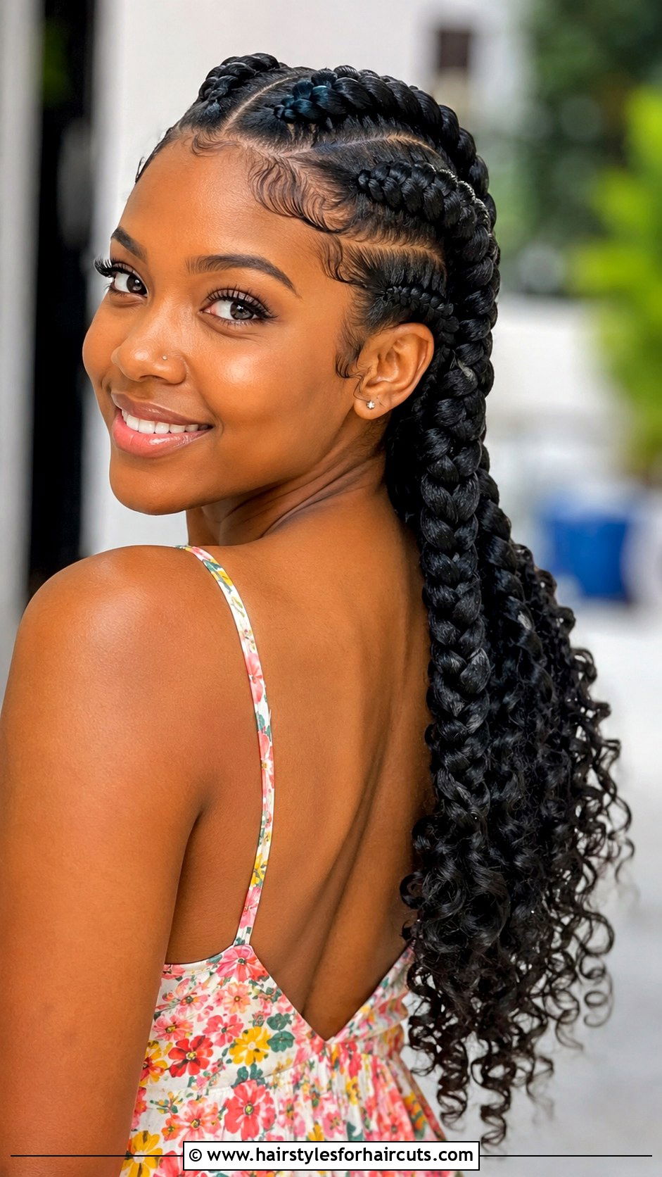 Big Cornrows With Curly Ends - 25 big corn roll hairstyles - 25 big corn roll hairstyles