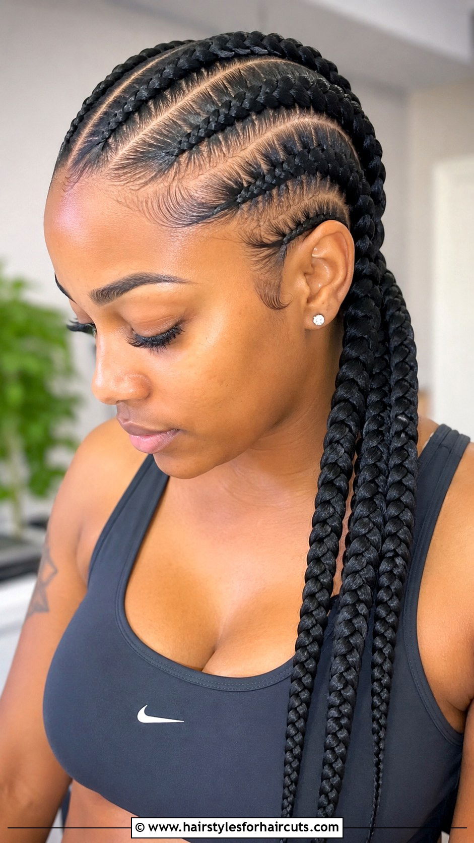 Big Feed In Cornrows - 25 big corn roll hairstyles - 25 big corn roll hairstyles