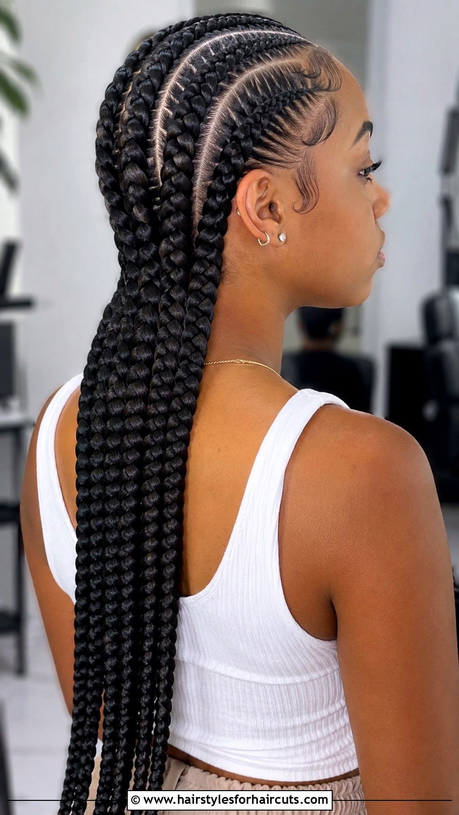 Big Straight Back Cornrows - 25 big corn roll hairstyles - 25 big corn roll hairstyles