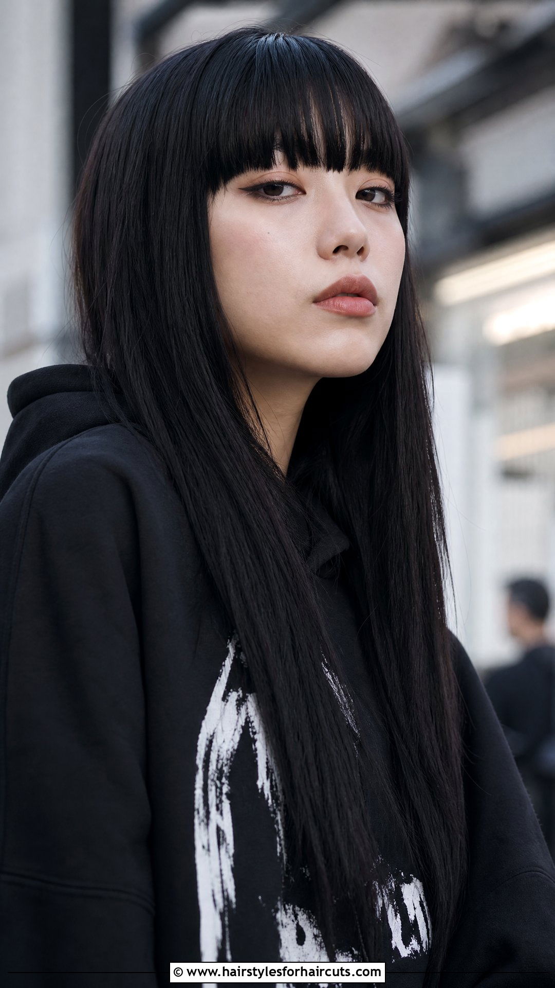 Billie Eilish Black Celebrity Long Hair With Bangs - 25 celebrity hairstyles long hair - 25 celebrity hairstyles long hair