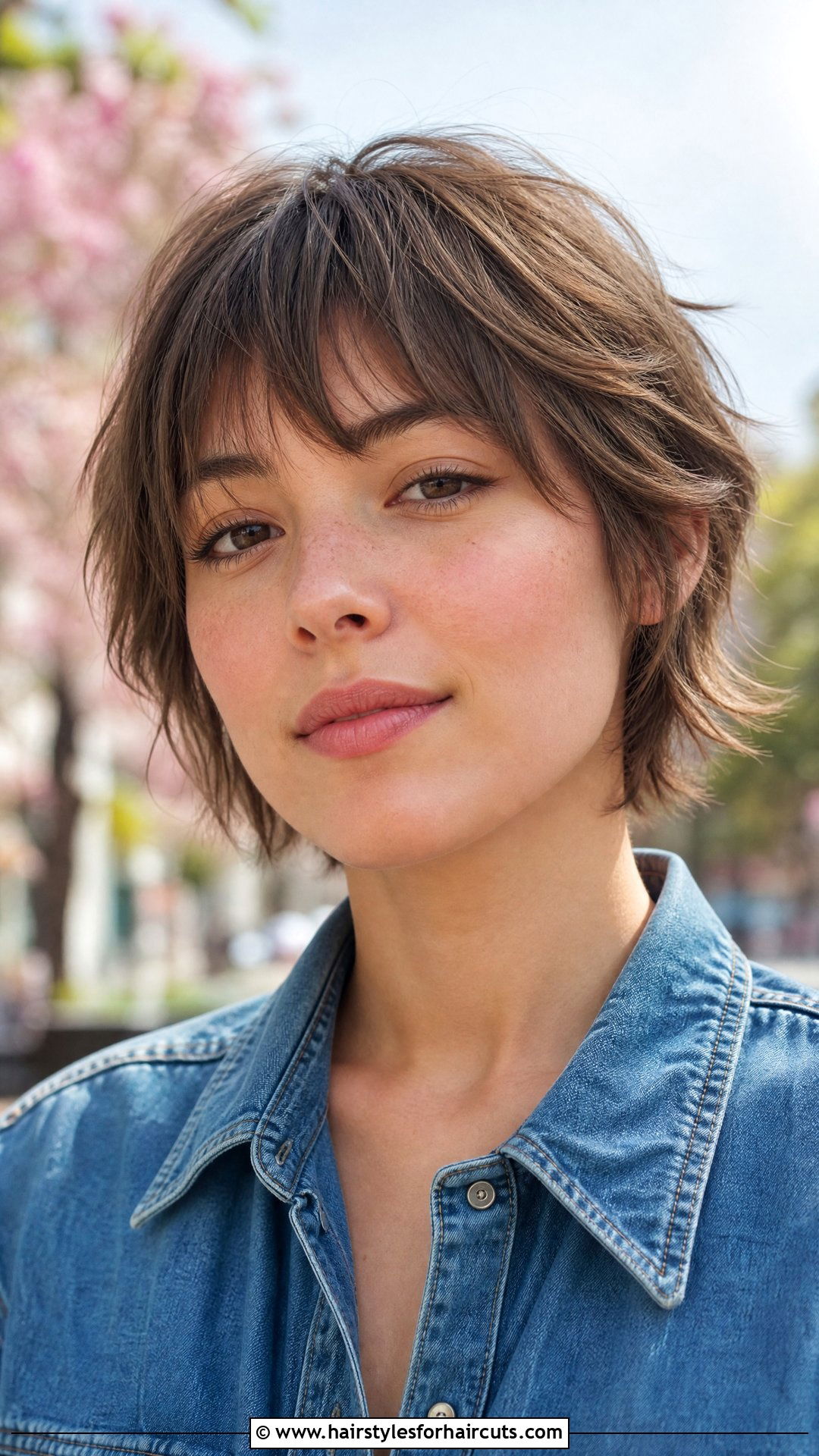 Bixie Bob With Wispy Fringe - 25 fine hair short bob haircuts with bangs - 25 fine hair short bob haircuts with bangs