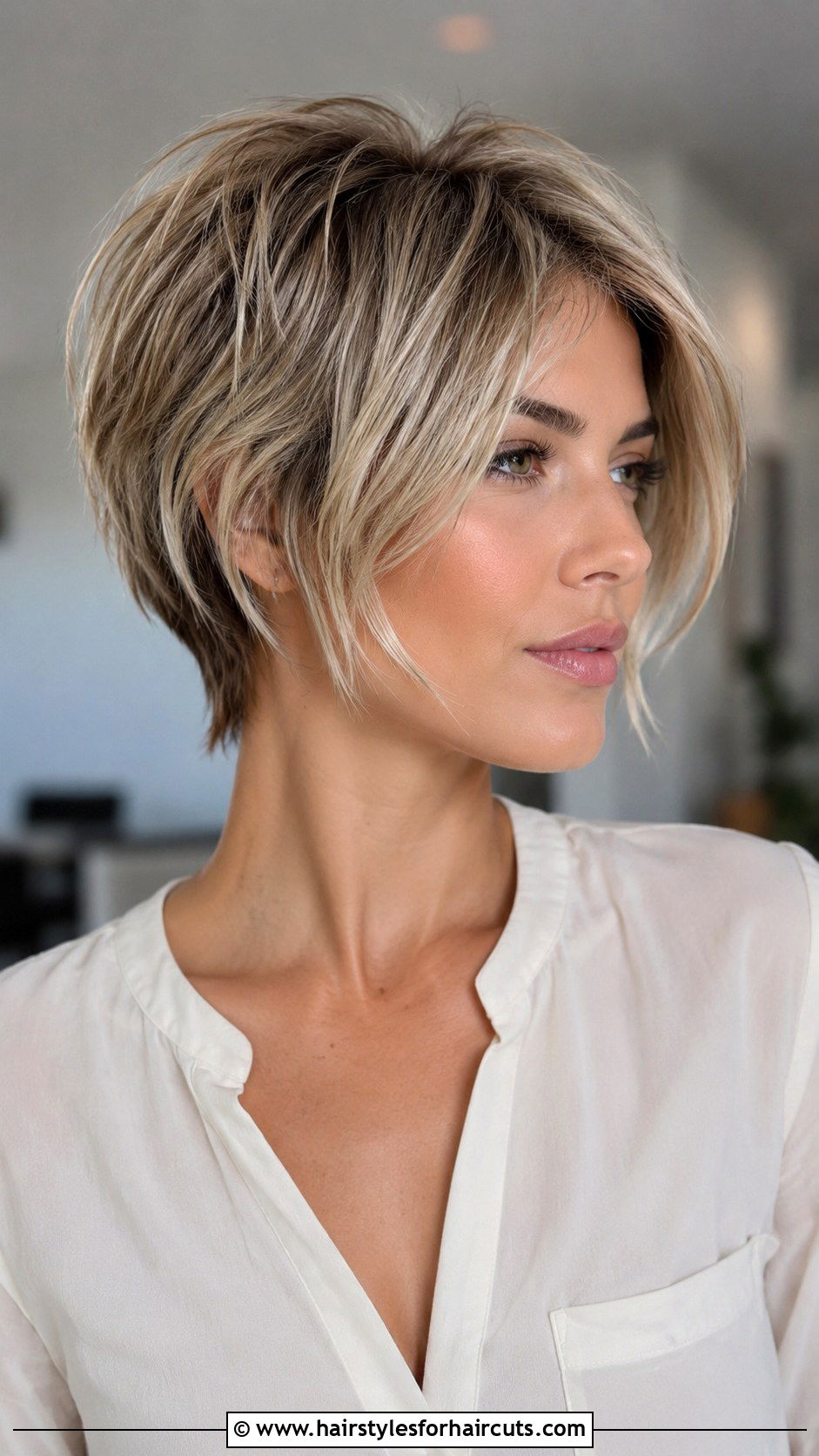 Bixie Haircut - 25 short hairstyles for long faces - 25 short hairstyles for long faces