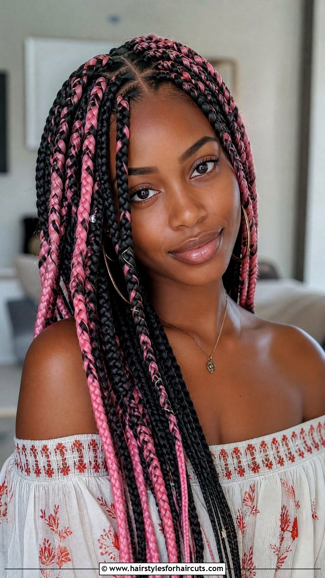 Black And Pink Braided Hairstyle - 25 black and pink hairstyles - 25 black and pink hairstyles
