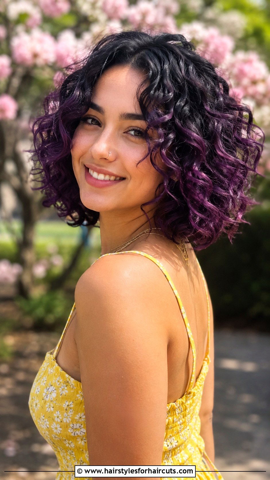 Black And Purple Curly Bob - 25 black and purple hairstyles - 25 black and purple hairstyles