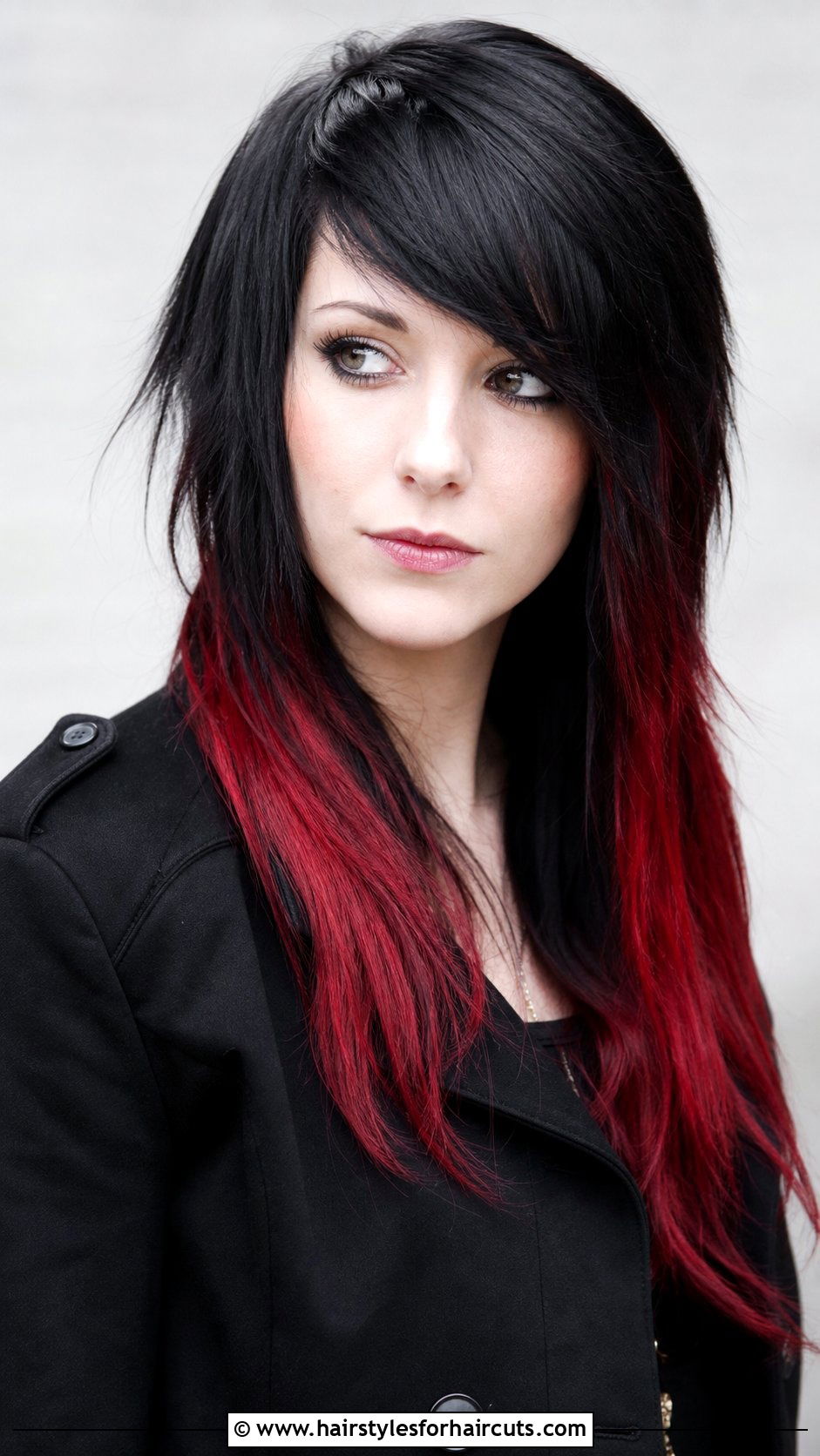 Black And Red Long Layered Emo Haircut - 25 long hair layered emo haircuts - 25 long hair layered emo haircuts
