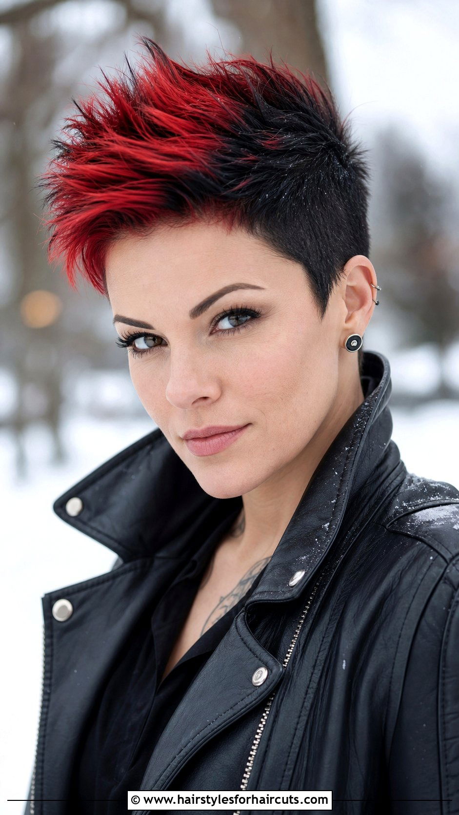 Black And Red Pixie Cut - 25 black and red hairstyles - 25 black and red hairstyles