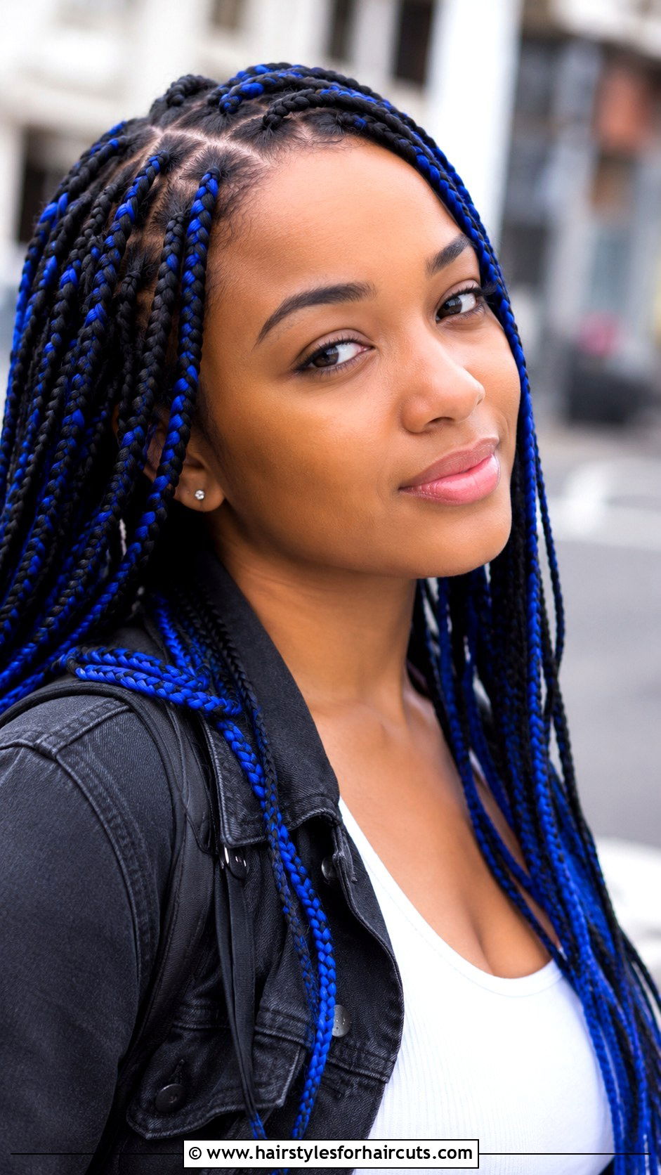 Black Braids With Blue Extensions - 25 black and blue hairstyles - 25 black and blue hairstyles