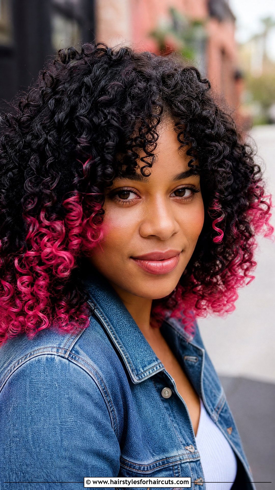 Black Curly Hair With Pink Tips - 25 black and pink hairstyles - 25 black and pink hairstyles