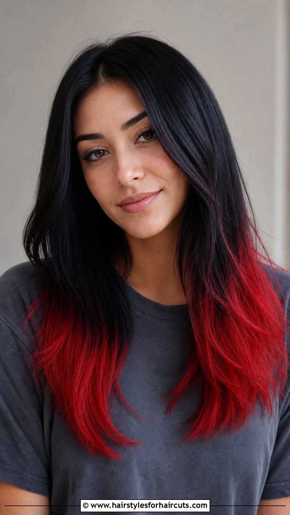 Black Hair With Red Tips - 25 black and red hairstyles - 25 black and red hairstyles