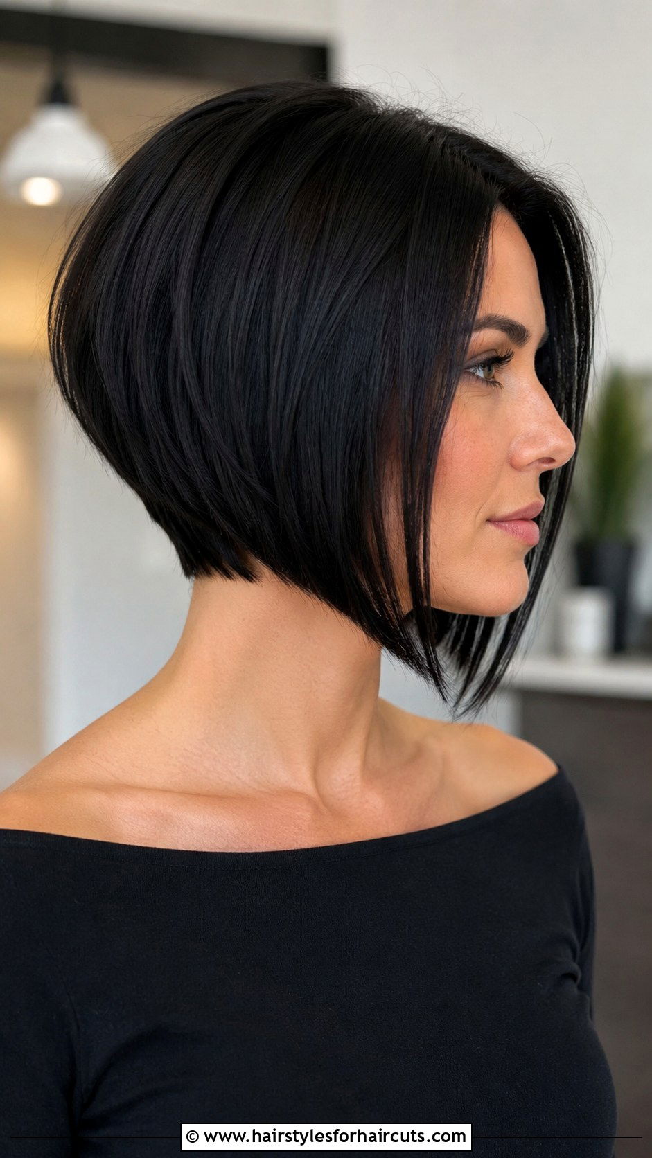 Black Inverted Bob - 25 black colored hairstyles - 25 black colored hairstyles