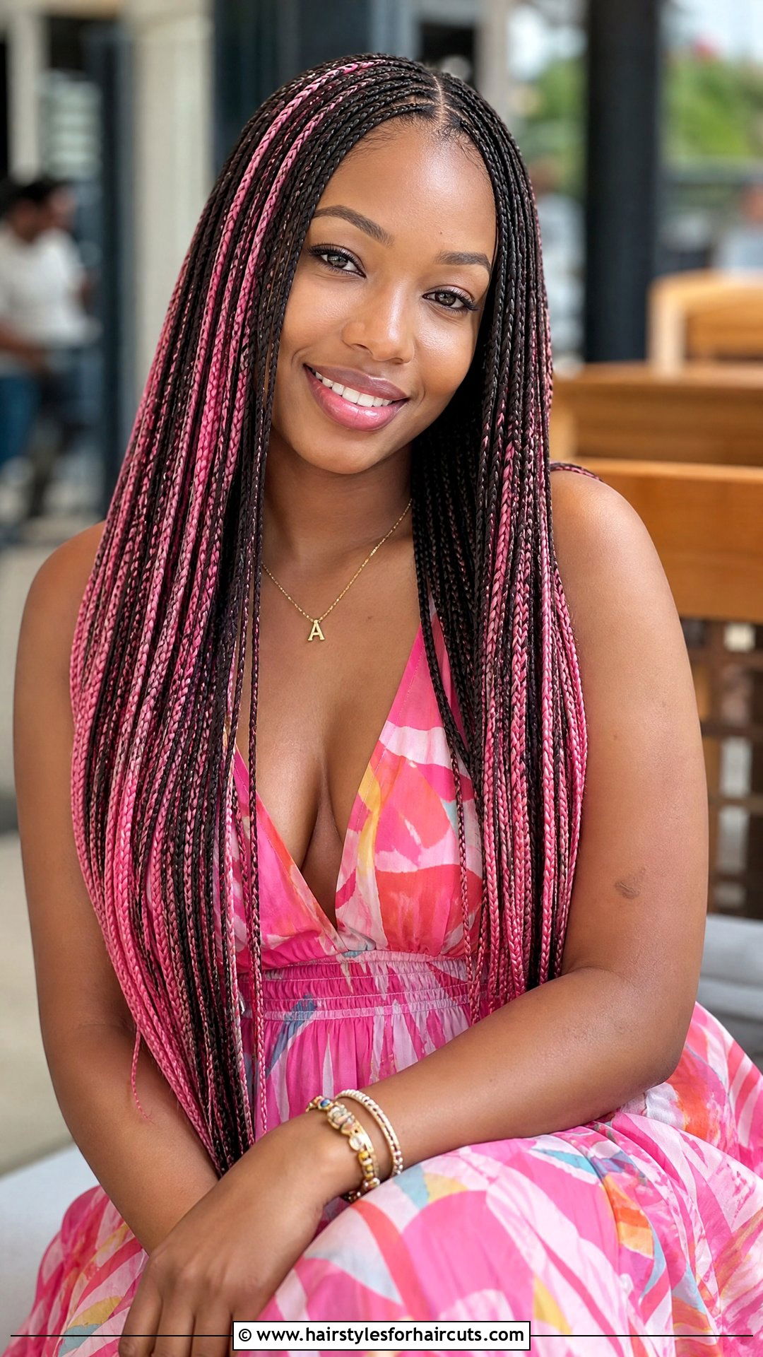 Black Micro Braids With Pink Extensions - 25 black and pink hairstyles - 25 black and pink hairstyles