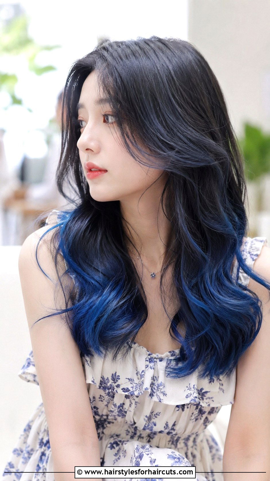 Black To Blue Ombre Long Hair - 25 black and blue hairstyles - 25 black and blue hairstyles