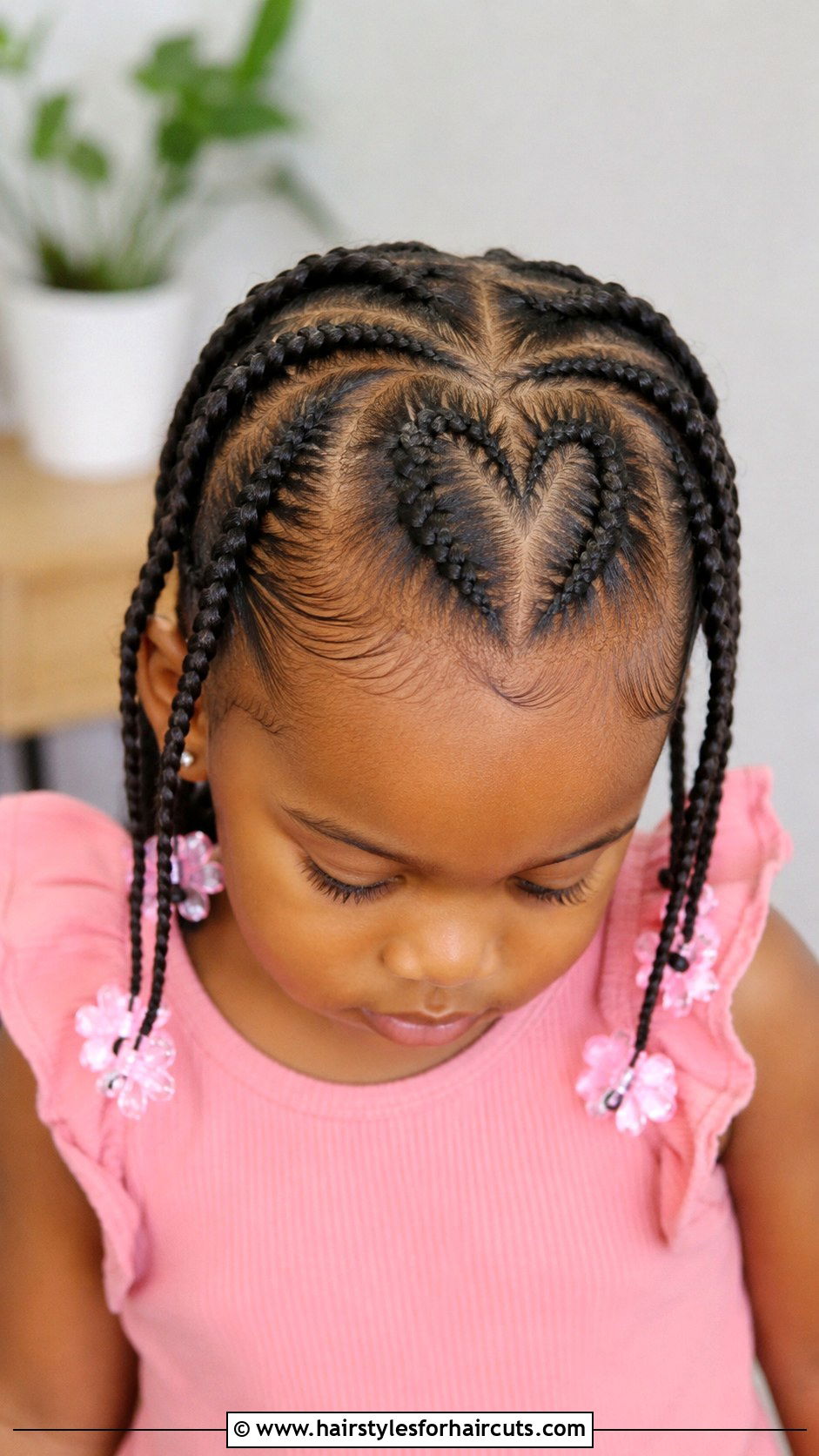 Black Toddler Heart Part Braids - 25 black toddler hairstyles - 25 black toddler hairstyles