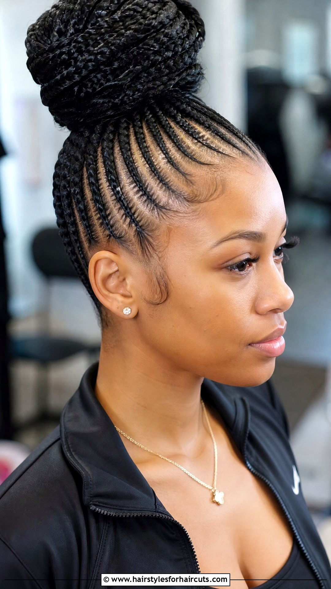 Black Updo With Cornrows - 25 black updo hairstyles for long hair - 25 black updo hairstyles for long hair