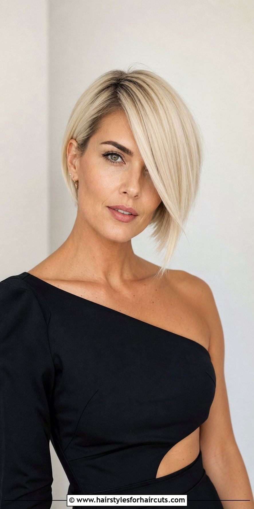 Bleach Blonde Asymmetrical Bob - 25 bleach blonde hairstyles - 25 bleach blonde hairstyles