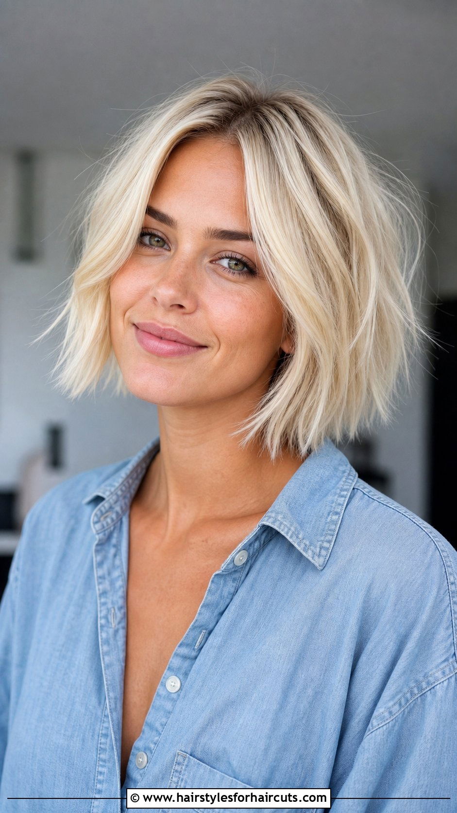Bleach Blonde Textured Bob - 25 bleach blonde hairstyles - 25 bleach blonde hairstyles