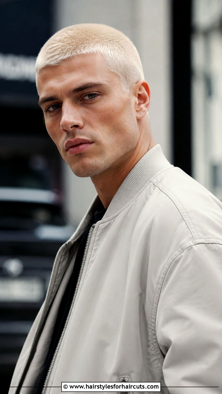 Bleached Blonde Buzz Cut - 25 2000s hairstyles men - 25 2000s hairstyles men