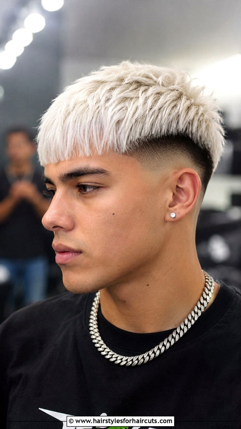 Bleached Blonde Edgar Haircut - 25 edgar haircuts for straight hair - 25 edgar haircuts for straight hair