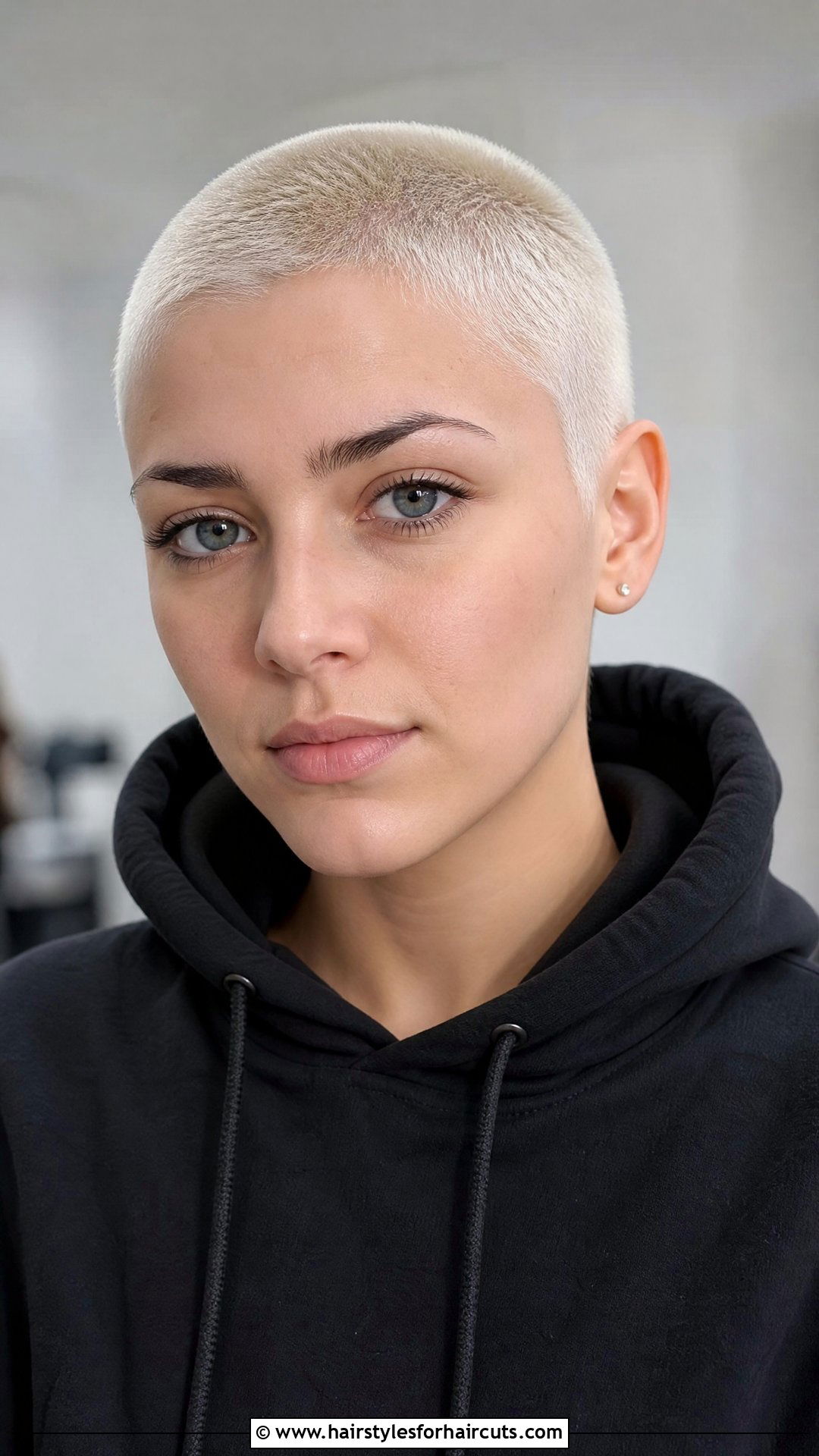 Bleached Buzz Cut - 25 hairstyles for very short hair female - 25 hairstyles for very short hair female
