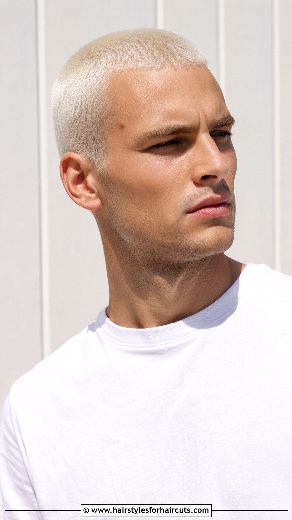 Bleached Buzz Cut - 25 beach boy hairstyles - 25 beach boy hairstyles