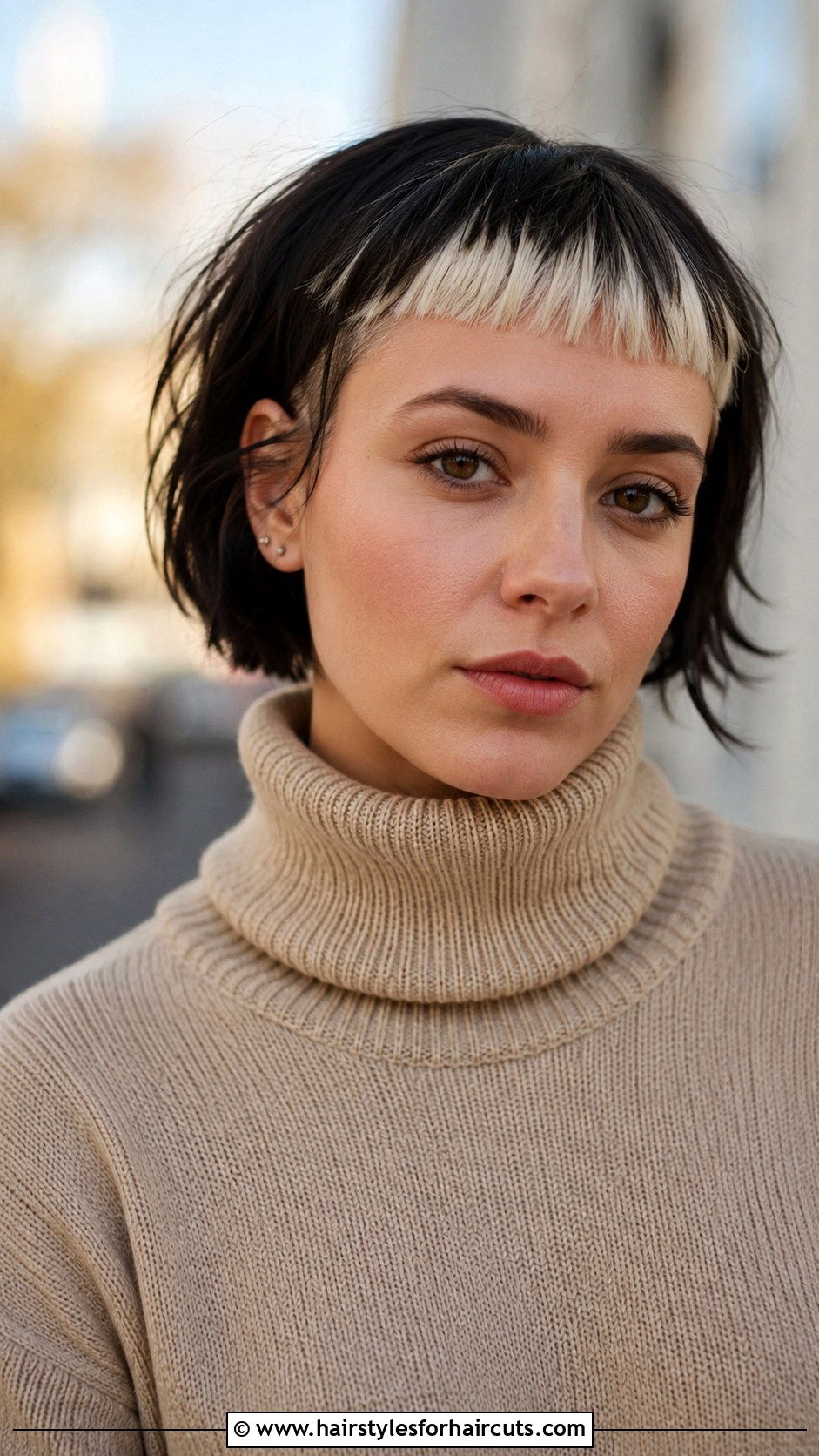 Bleached Micro Bangs Haircut - 25 bleach hairstyles - 25 bleach hairstyles